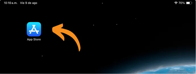 Instalación de la App en iPad - Paso 1