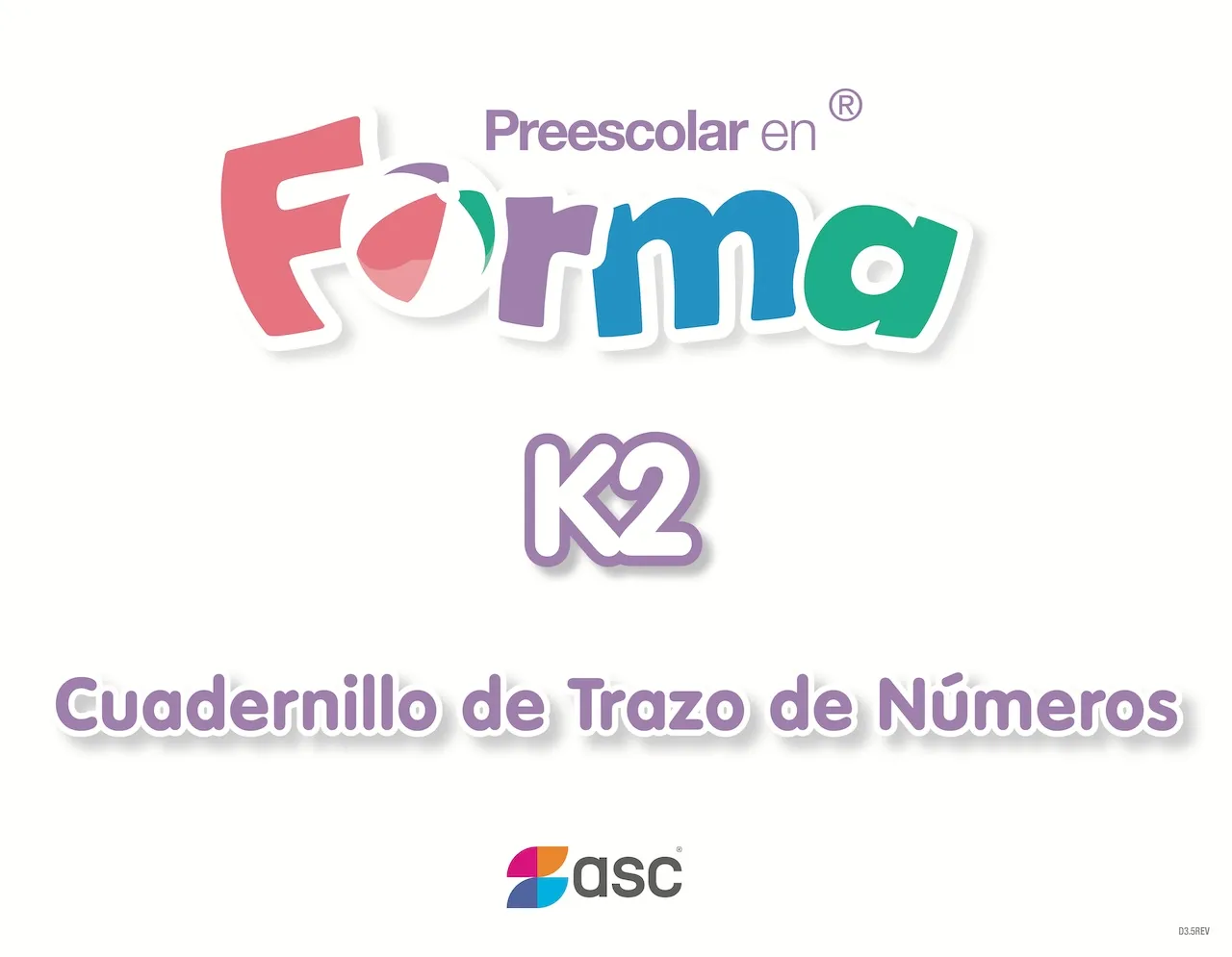Cuadernillo de Trazo de Números K2