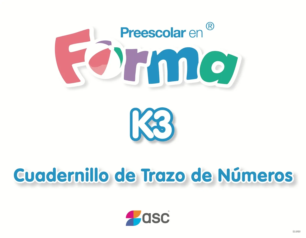 Cuadernillo de Trazo de Números K3